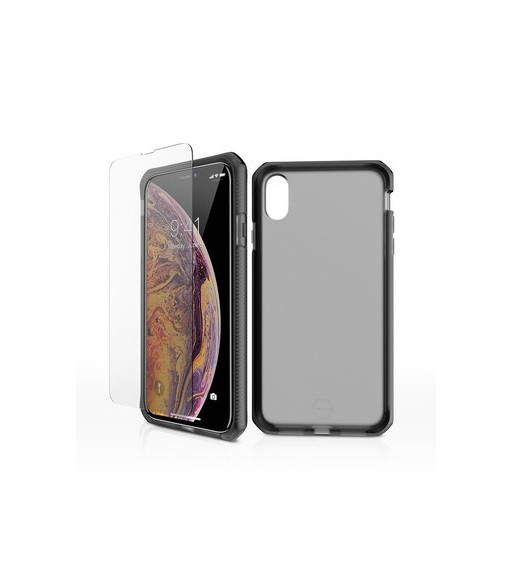 ITSKINS SUPREME FROST360 (Supreme + 2.5D Glass) ?cover til iPhone XS Max®. Sort