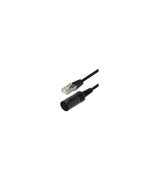 Cavus adapterkabel 8-pin DIN til RJ45. 0,15m. Sort
