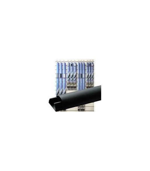 Cavus aluminium kabelskinne. Sort