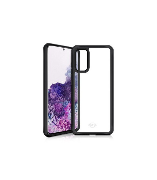 ITSKINS HYBRID SOLID cover til Samsung Galaxy S20 4G / 5G®. Sort og gennemsigtig