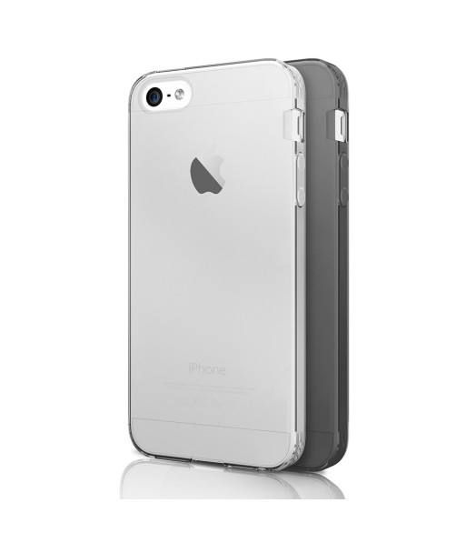 ITSKINS NANO DUO cover til iPhone 5 / 5S / 5SE®. Sort og gennemsigtig