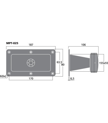 Piezohorn - MPT-025 Monacor