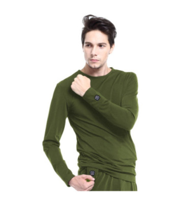 Glovii opvarmet bluse XL. Grøn