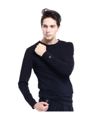 Glovii opvarmet bluse M. Sort