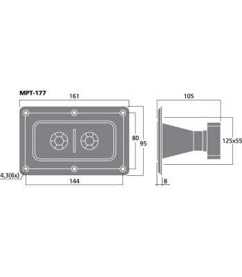 Piezohorn - MPT-177 Monacor