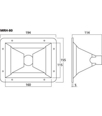 Mid/highrange horn - MRH-80 Monacor