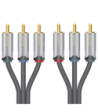 Sinox SHD phono kabel. 1,5m. Grå/Sort