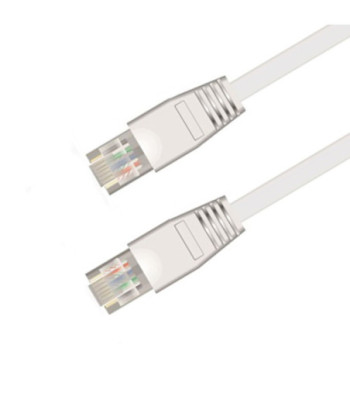 Sinox iMedia FTP Cat6 flat kabel. 5m. Hvid