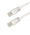 Sinox iMedia FTP Cat6 flat kabel. 5m. Hvid