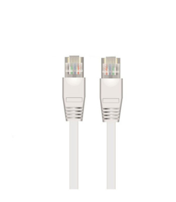 Sinox iMedia FTP Cat6 flat kabel. 5m. Hvid