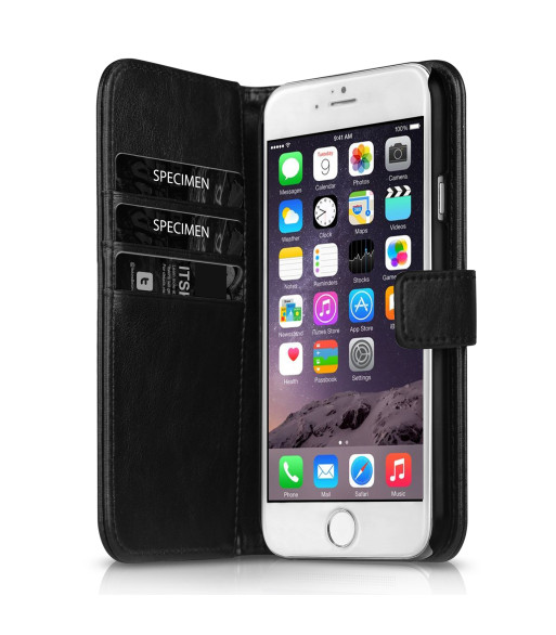 ITSKINS BOOK cover til iPhone 6®. Sort