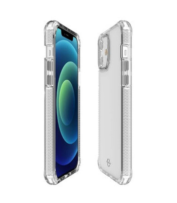 ITSKINS SUPREME CLEAR cover til iPhone 12 mini®. Hvid og gennemsigtig