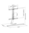 My Wall TV bordstand. 32"-65". Sort