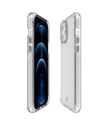 ITSKINS SUPREME CLEAR cover til iPhone 12 Pro Max®. Hvid og gennemsigtig