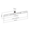 Sinox Soundbar beslag. Hvid