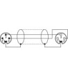 DMX kabel 3m - CDMXN-300/SW Monacor