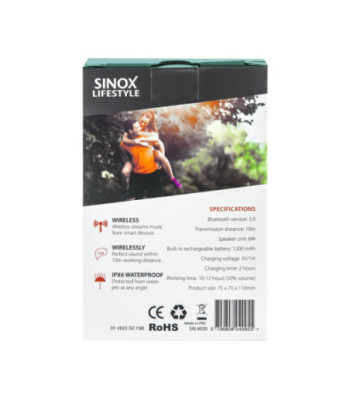 Sinox Sonitus Rock højttaler. Sort