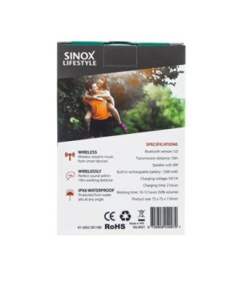 Sinox Sonitus Rock højttaler. Grå