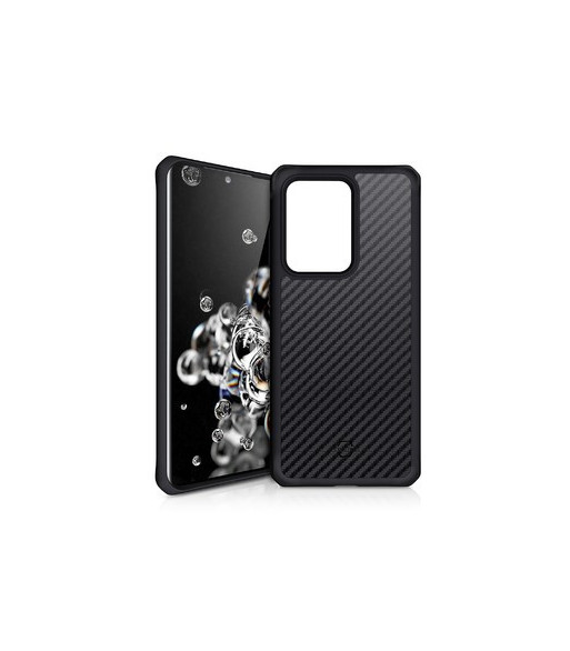ITSKINS BALLISTIC CARBON cover til Samsung Galaxy S20 Ultra 4G / 5G®. Sort