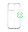ITSKINS HYBRID MAGSAFE CLEAR cover til iPhone 13 Pro Max / 12 Pro Max®. Gennemsigtig