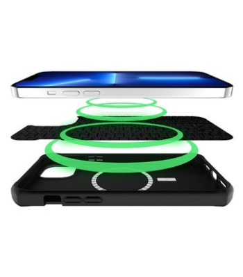 ITSKINS SPECTRUM MAGSAFE SILK cover til iPhone 14 / 13®. Sort