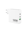 Sinox PRO 230V 2xUSB-C 1xUSB-A oplader 140W. Hvid