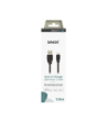Sinox PRO Lightning kabel m/original Apple chip. 1m. Sort