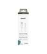 Sinox PRO Lightning kabel m/original Apple chip. 1m. Hvid