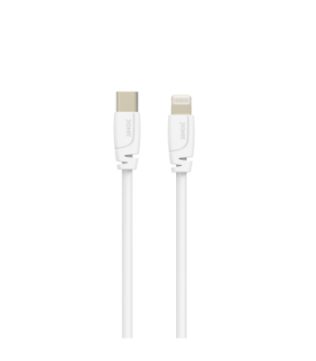 Sinox PRO USB C til Lightning kabel. 0,5m. Hvid
