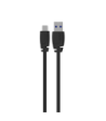 Sinox PRO USB C til USB A kabel. 1m. Sort