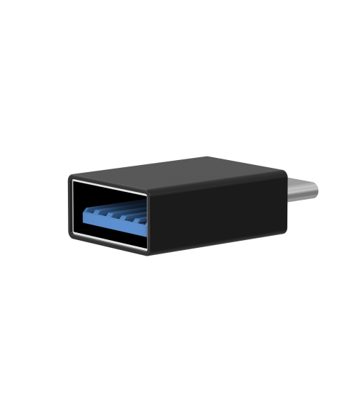 Sinox USB C - USB A adapter. Sort
