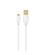 Sinox Micro USB kabel. 2m. Hvid
