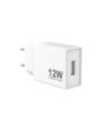 Sinox 230V USB-A oplader 12W. Hvid