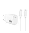 Sinox PRO 230V USB-C PD oplader 20W m/USB-C kabel. Hvid