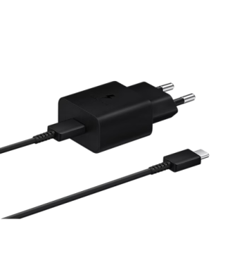 Samsung 240V USB-C oplader. 1m USB-C kabel. Sort