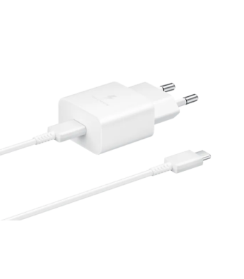 Samsung 240V USB-C oplader. 1m USB-C kabel. Hvid