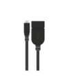 Sinox iMedia Micro USB OTG adapter. 0,2m. Sort