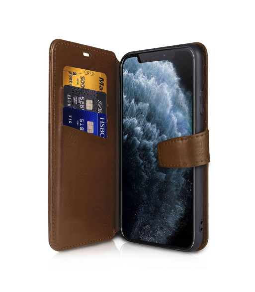 ITSKINS BOOK cover til iPhone XR®. Brun