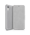 ITSKINS HYBRID FOLIO cover til iPhone XR®. Grå og lyserød med genanvendt læder