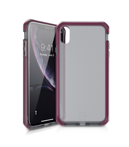 ITSKINS SUPREME FROST cover til iPhone XR®. Smoke og fushia