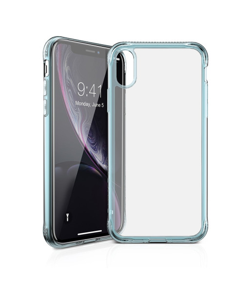 ITSKINS NANO ICE cover til iPhone XR®. Lys blå og gennemsigtig