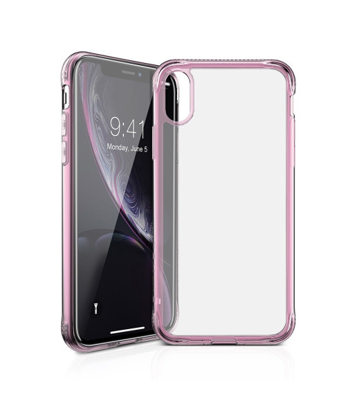 ITSKINS NANO ICE cover til iPhone XR®. Lyserød og gennemsigtig
