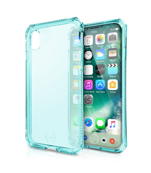 ITSKINS SPECTRUM CLEAR cover til iPhone XS / X®. Lyseblå