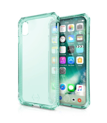 ITSKINS SPECTRUM CLEAR cover til iPhone XS / X®. Tiffany grøn