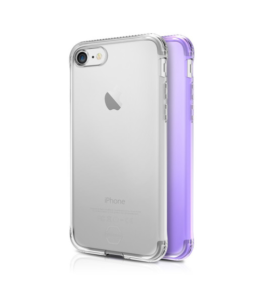 ITSKINS NANO DUO cover til iPhone 8 Plus / 7 Plus / 6s Plus / 6 Plus®. Lys lilla og gennemsigtig