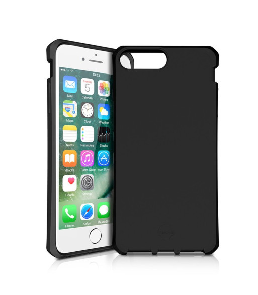 ITSKINS SPECTRUM SOLID cover til iPhone 8 Plus / 7 Plus / 6s Plus / 6 Plus®. Sort