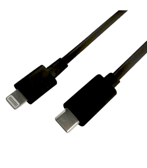 Sinox iMedia USB C til Lightning kabel. 1m. Sort
