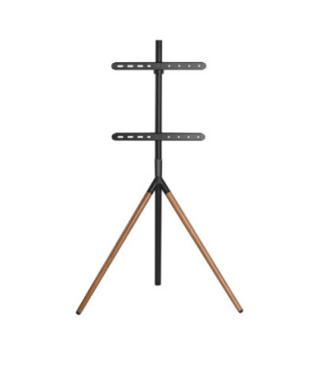 Sinox Tripod TV gulvstand med drejbar top. 45"-65". Mørkt træ/sort