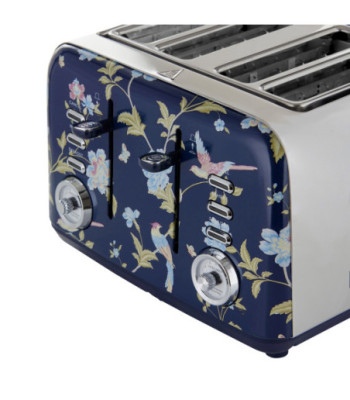 VQ Laura Ashley Slice Toaster. Blå/sølv
