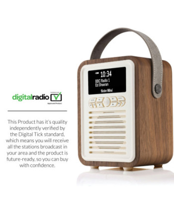 VQ Retro Mini radio. Walnut